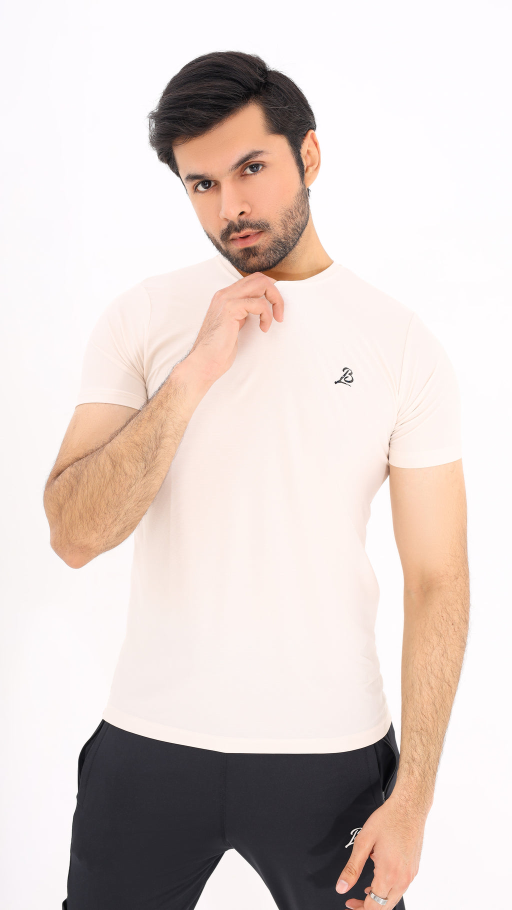 Jaquard Mesh  Off-White Shirt G17