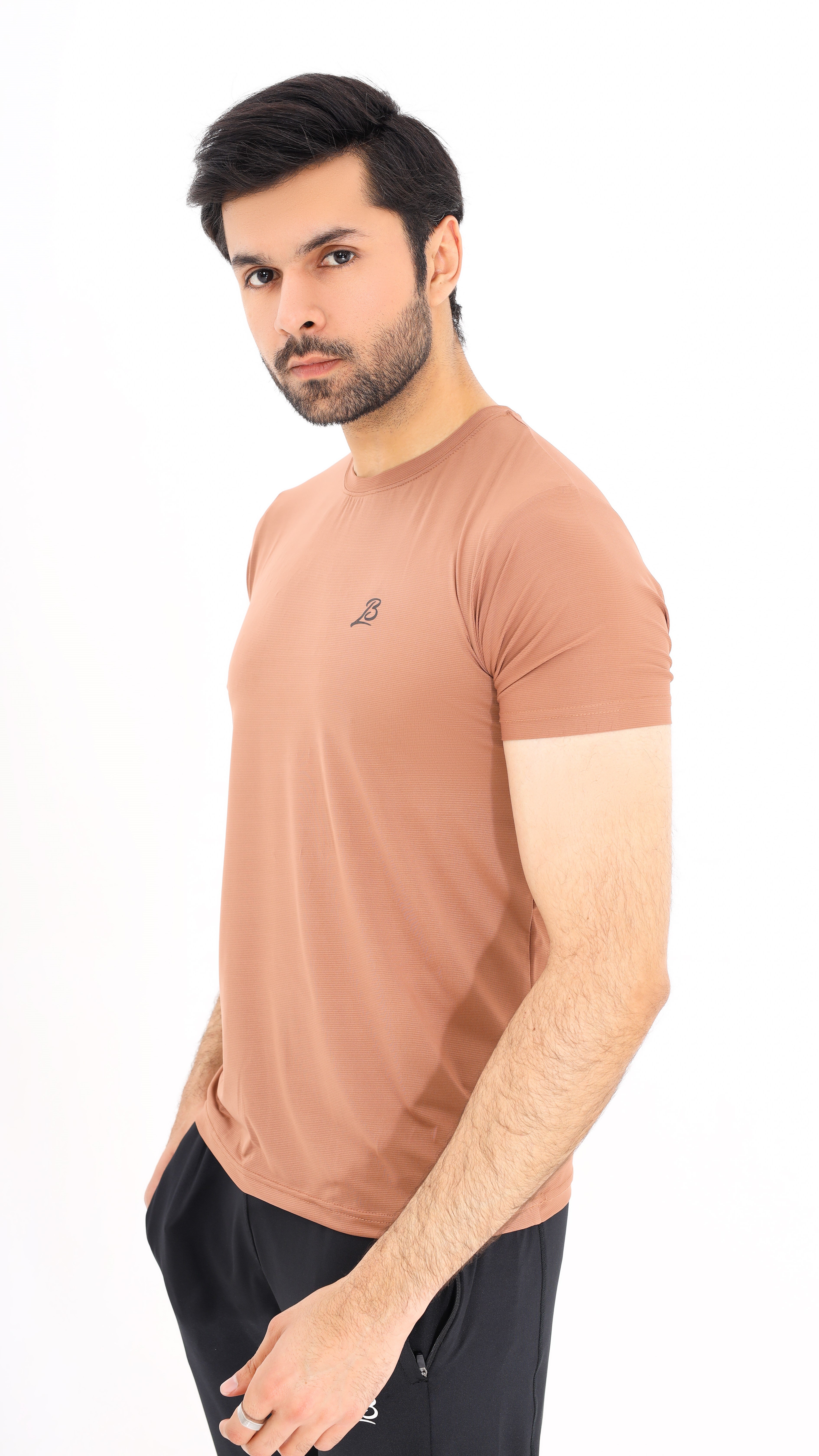 Jaquard Mesh Coffee Shirt G19