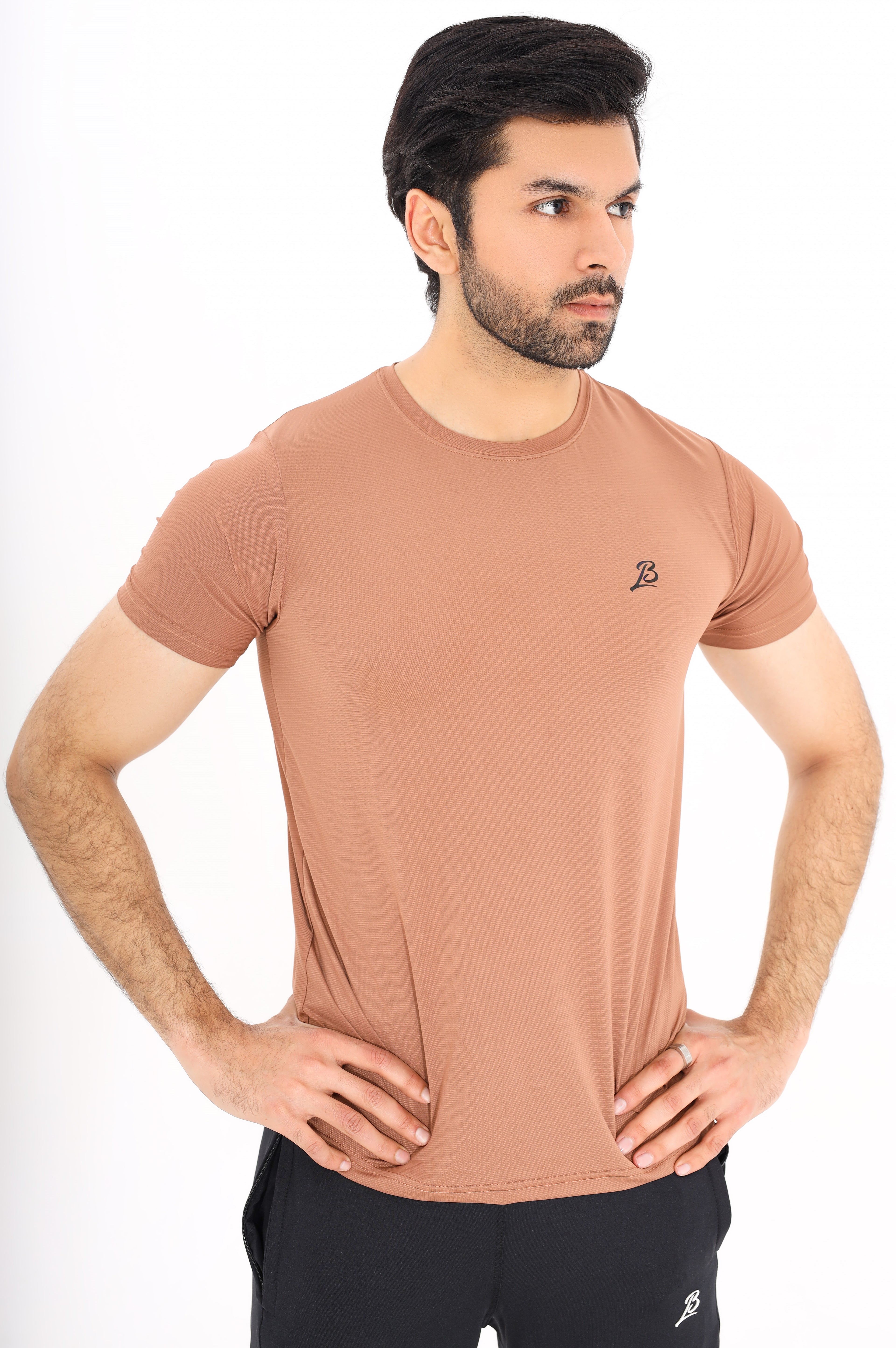 Jaquard Mesh Coffee Shirt G19