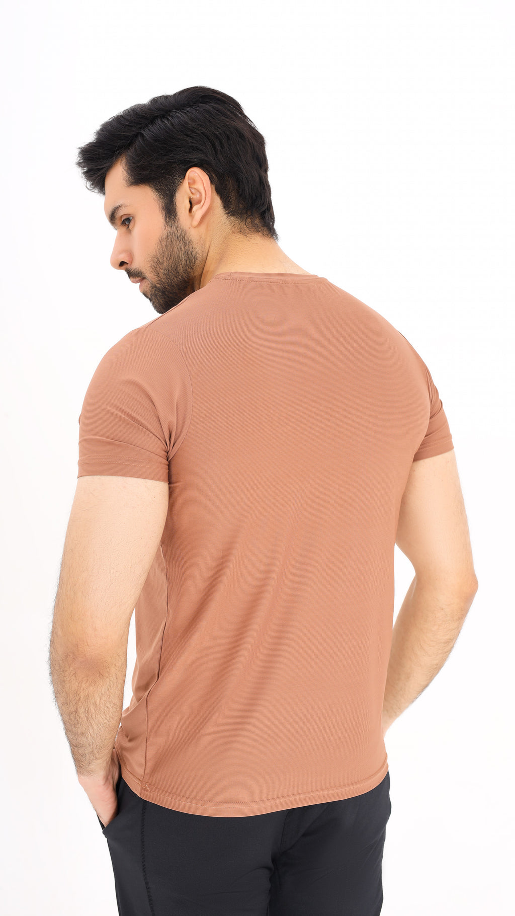 Jaquard Mesh Coffee Shirt G19