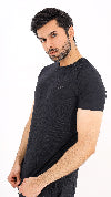 Jaquard Mesh Black Shirt G16
