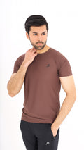 Jaquard Mesh Choclate Brown Shirt G18