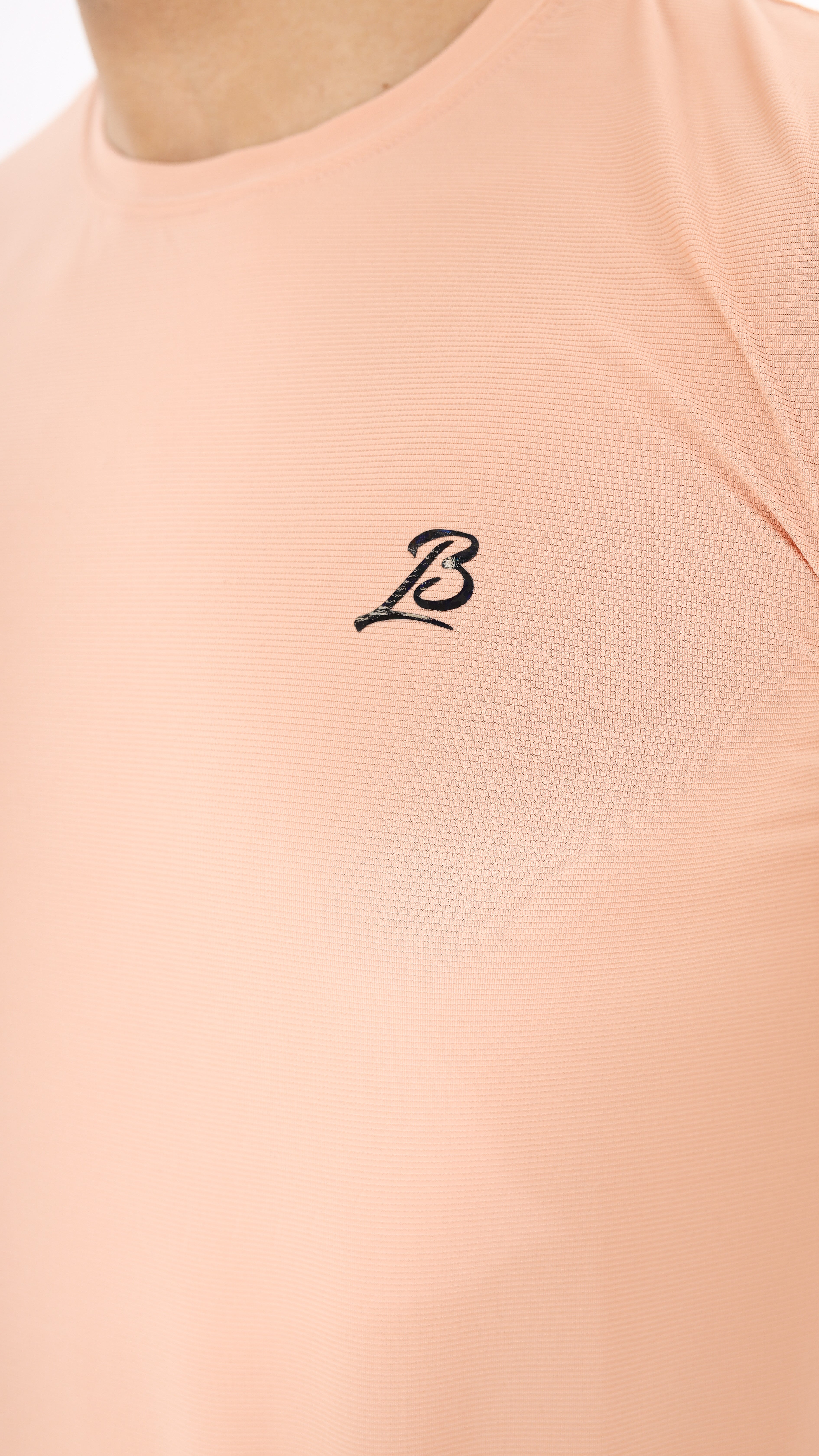 Jaquard Mesh Peach Shirt G15