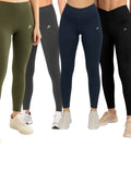 Pack of 4 Premium Slim Fit Tights + Free T-Shirt (Navy Blue, Black, Olive Green, Charcol) E8