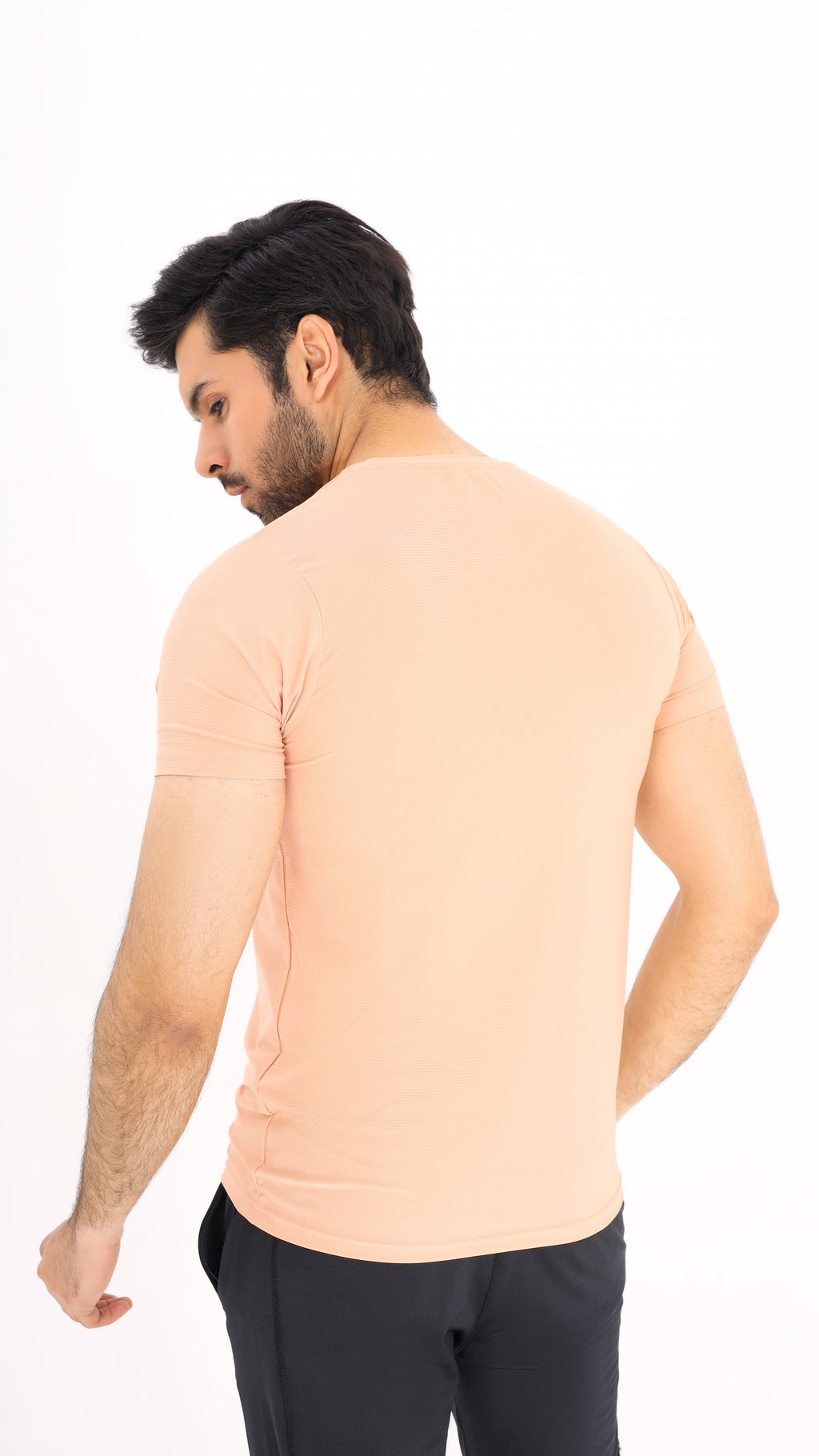 Jaquard Mesh Peach Shirt G15