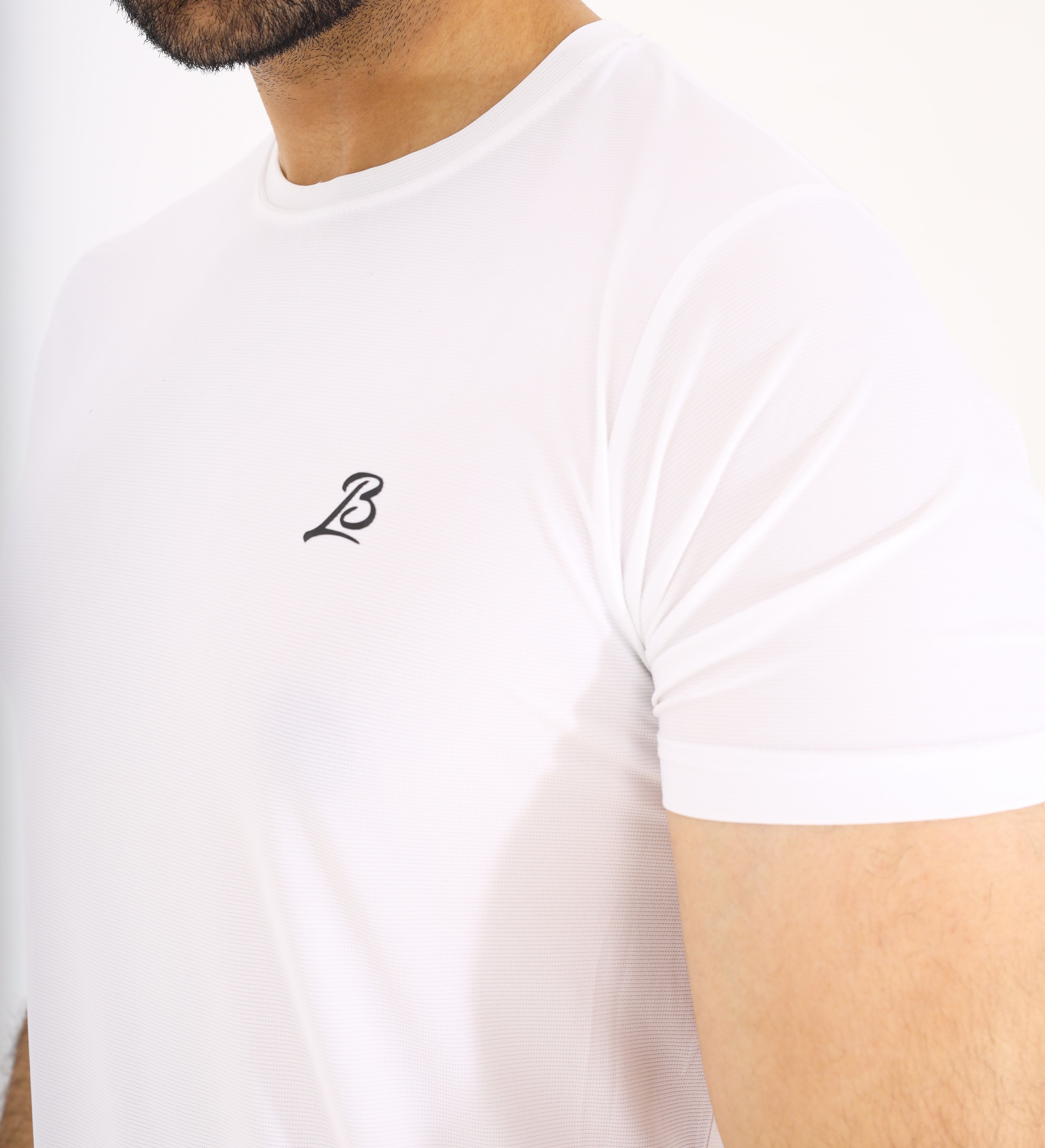 Jaquard Mesh White Shirt G14