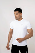 LB-White Stretchable Ball Mesh T-Shirt LookBuy247