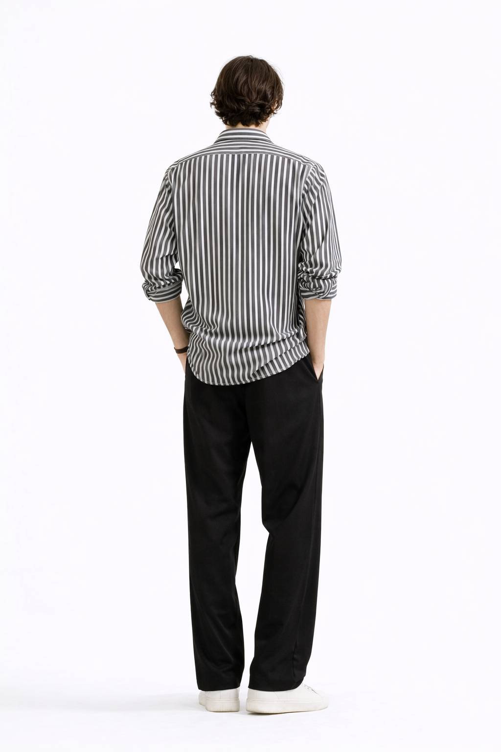 Waffle Black F-Sleeve Safari Suit for Men – Premium Comfort Series B10