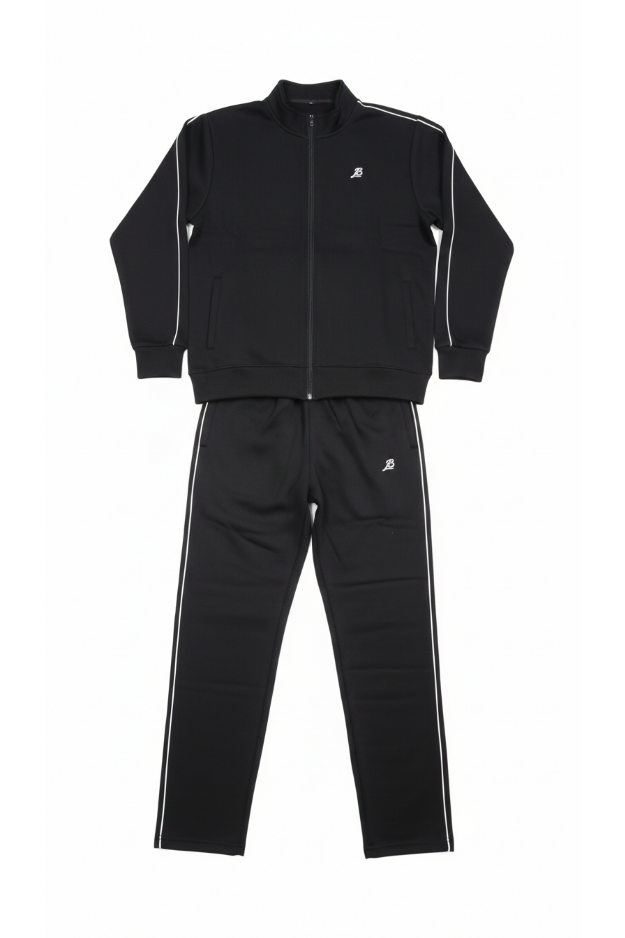 Black Zip-Up Tracksuit