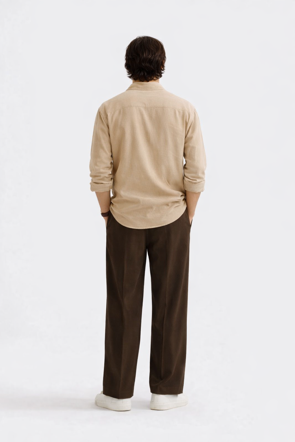 Relaxed Neutral Silhouette Shirt