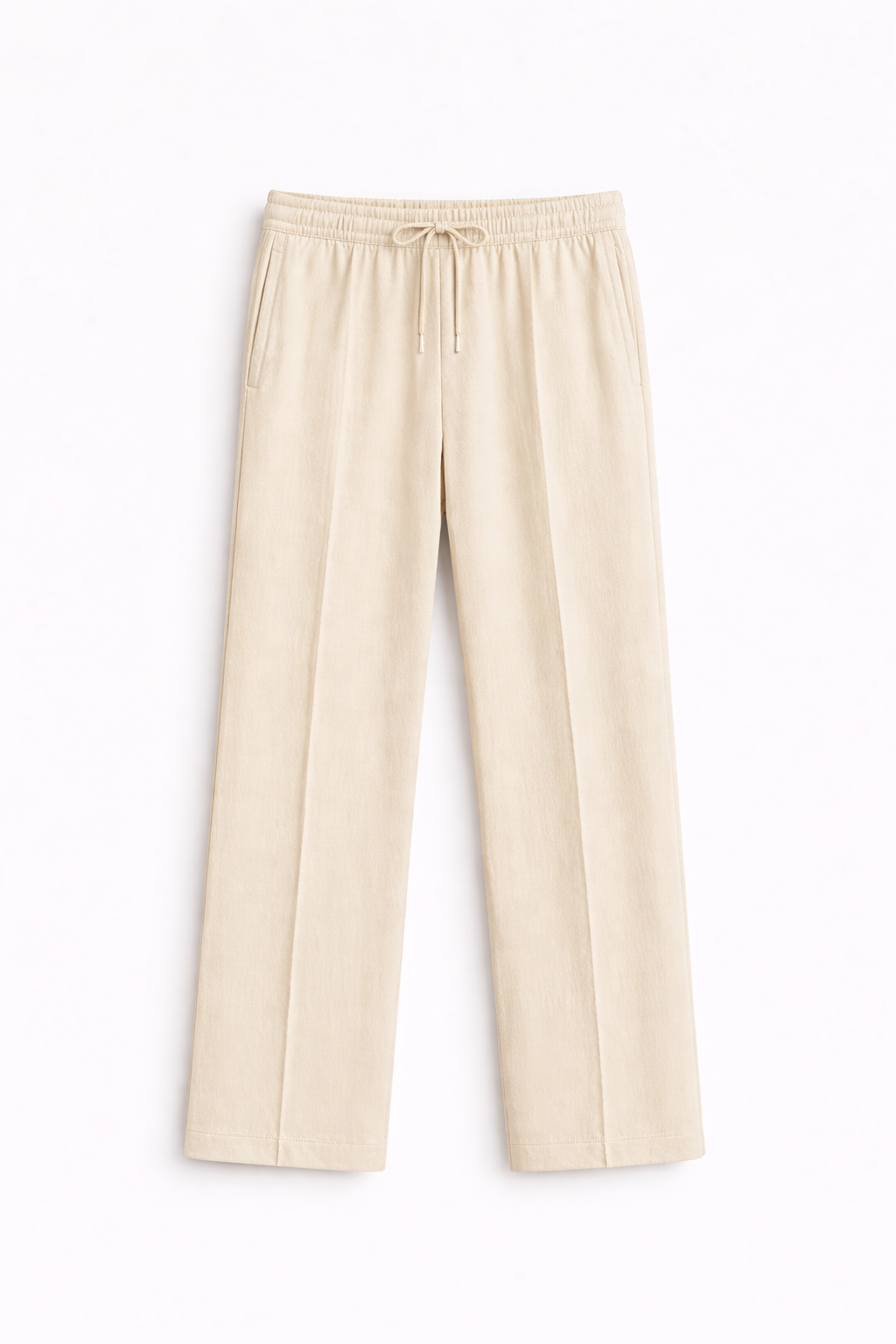 Men’s Relaxed Fit Trouser – Off White D2