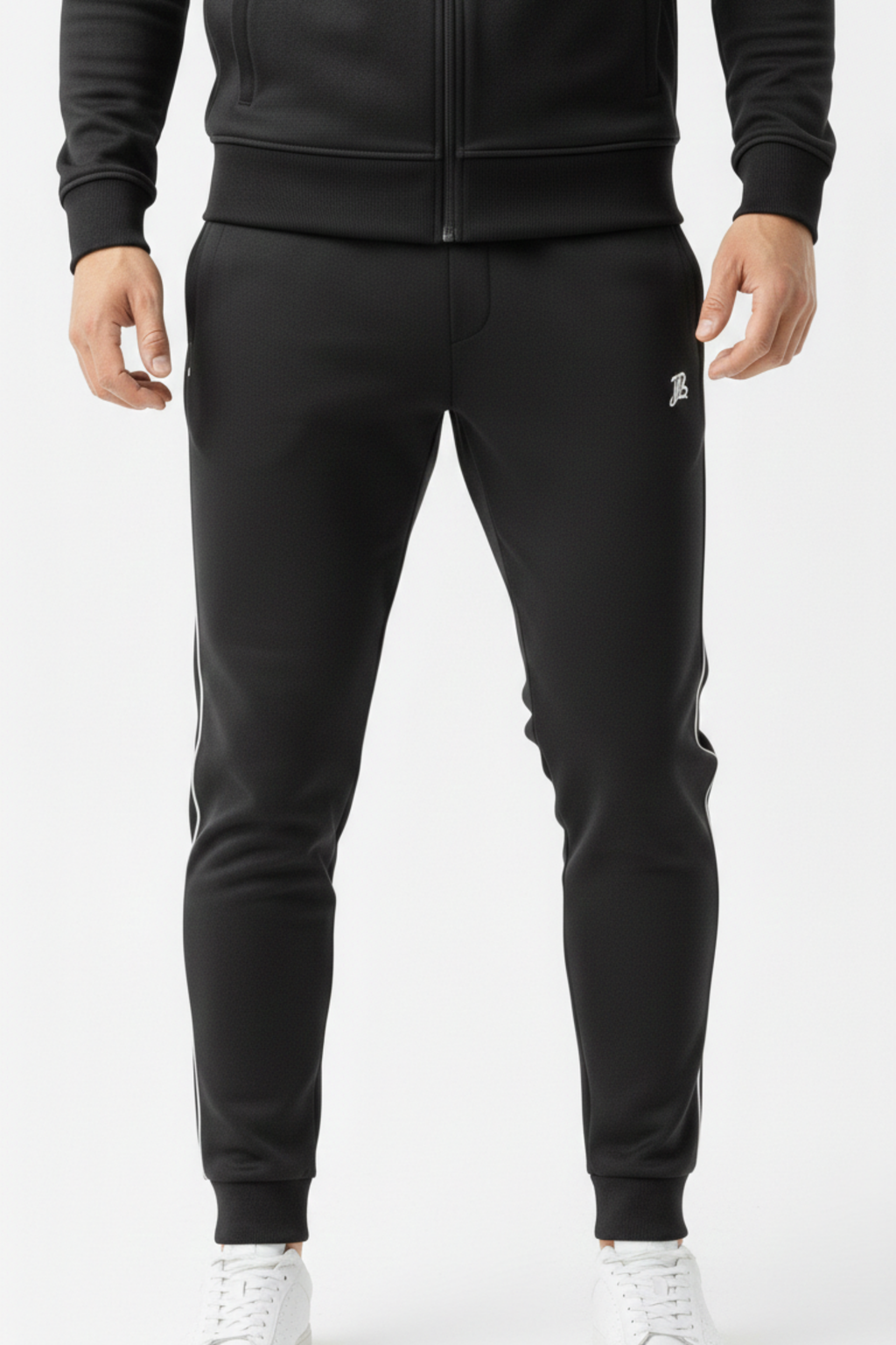 Black Zip-Up Tracksuit