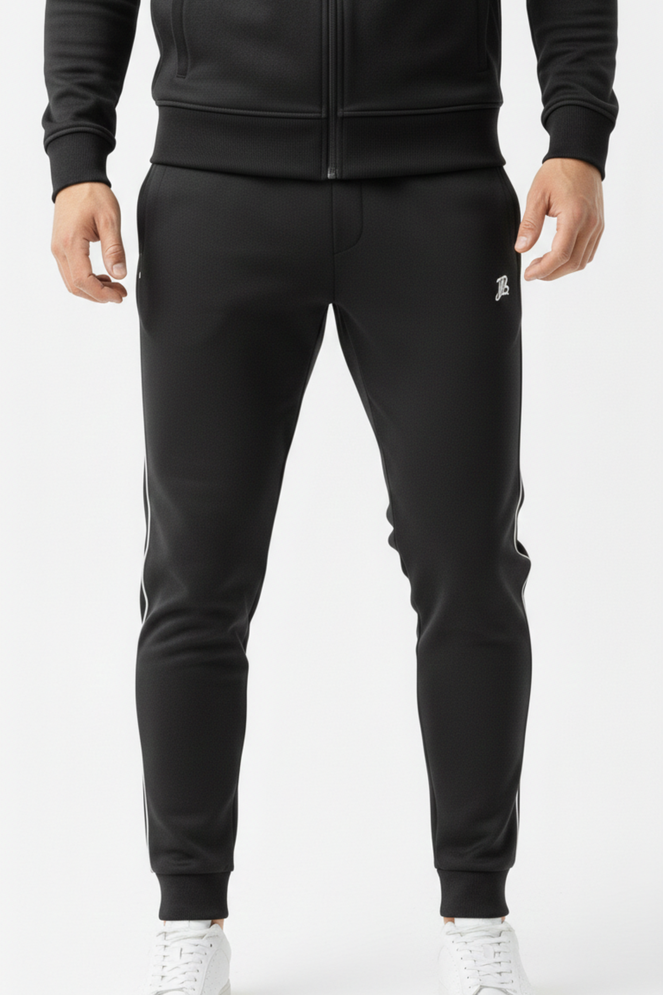 Black Zip-Up Tracksuit