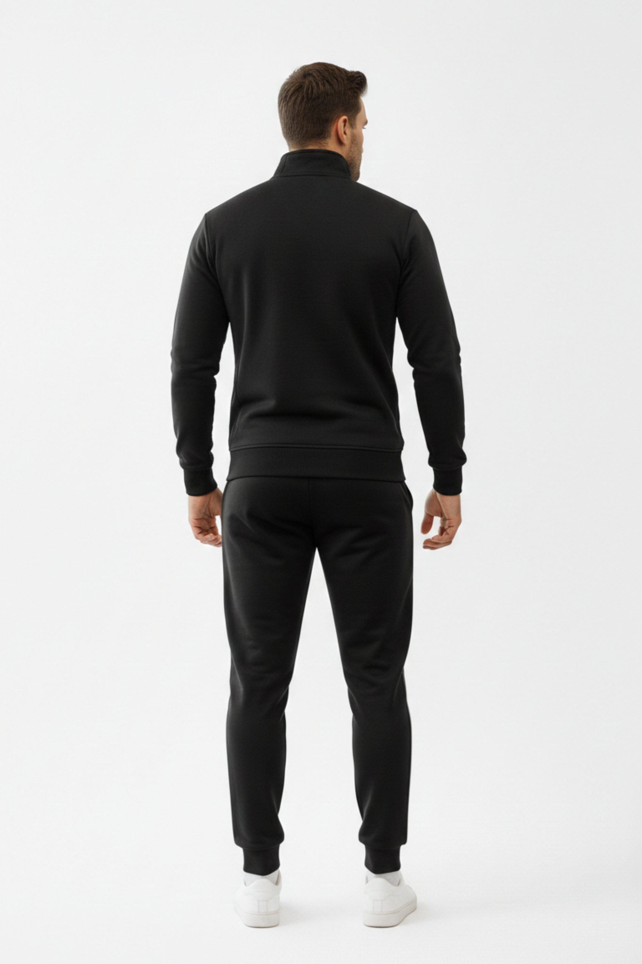 Black Zip-Up Tracksuit