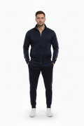 Navy Blue Zip-Up Tracksuit