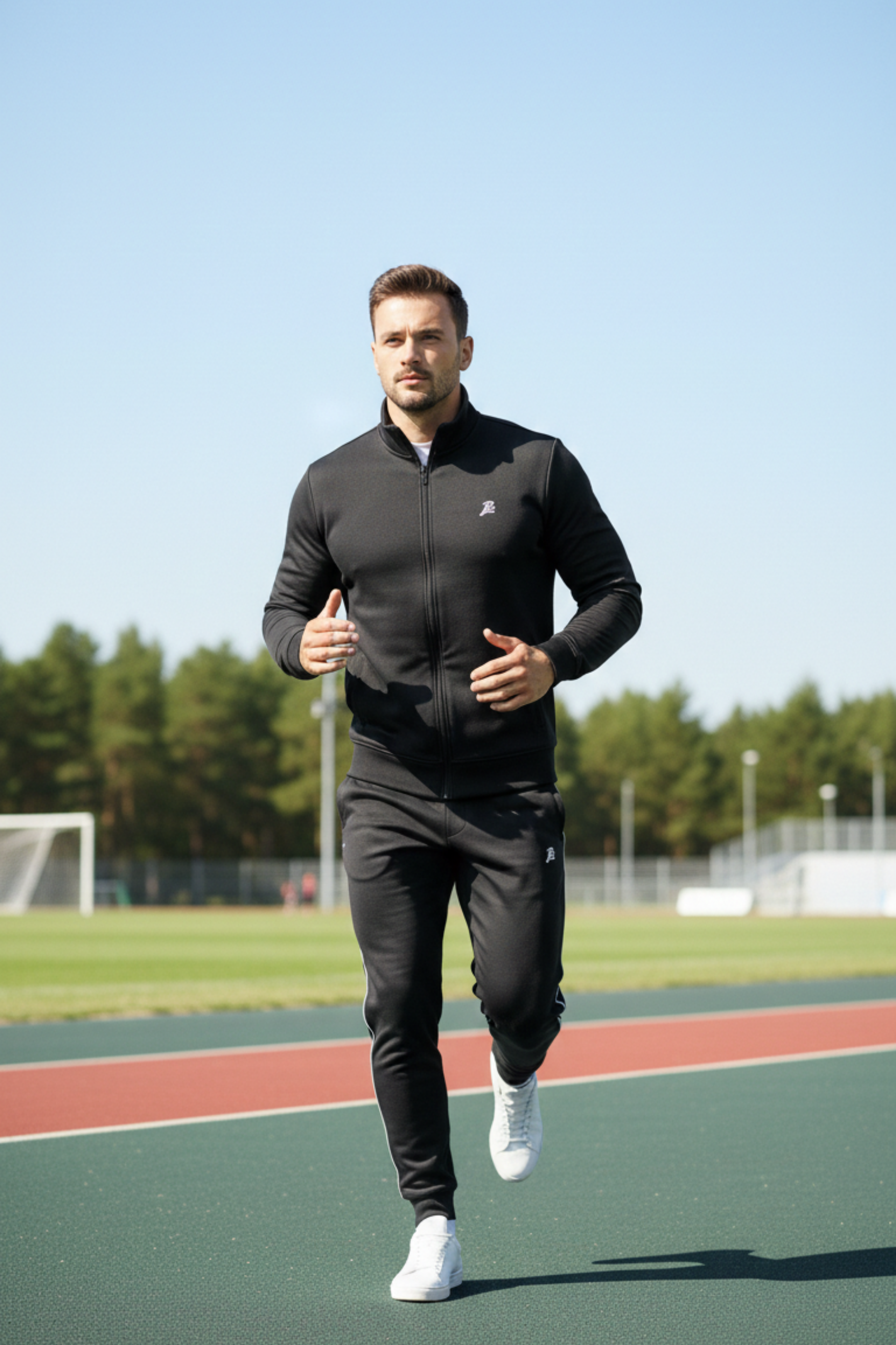 Charcoal Zip-Up Tracksuit