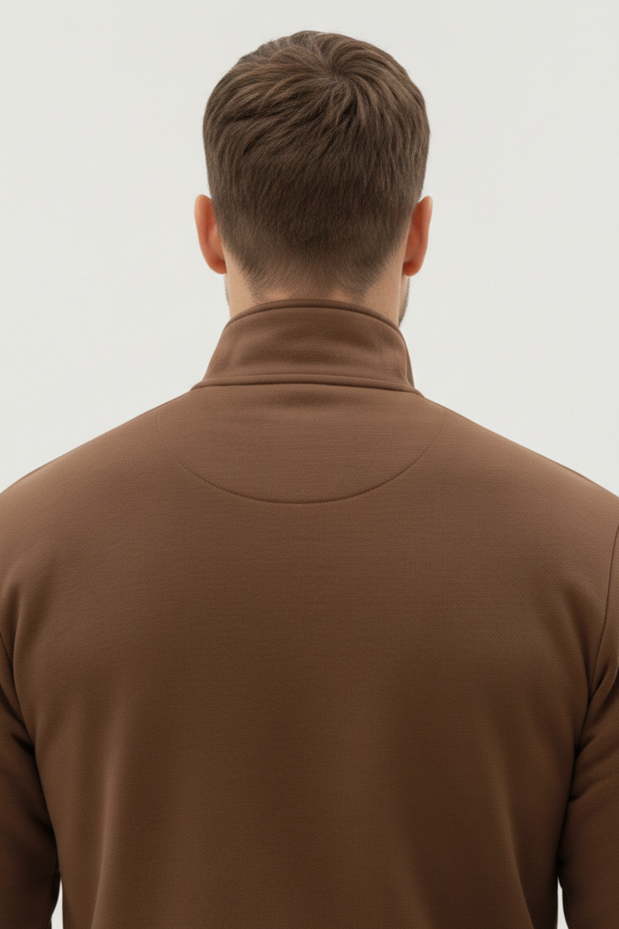 Brown Zip-Up Tracksuit