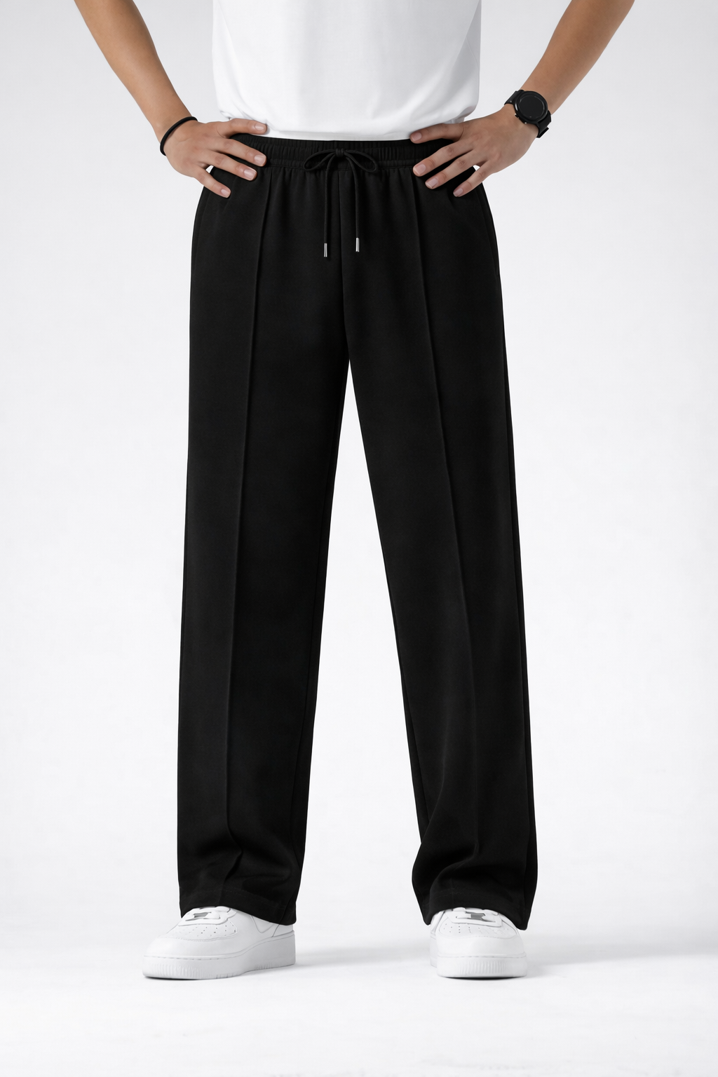 Men’s Relaxed Fit Trouser – Black D1