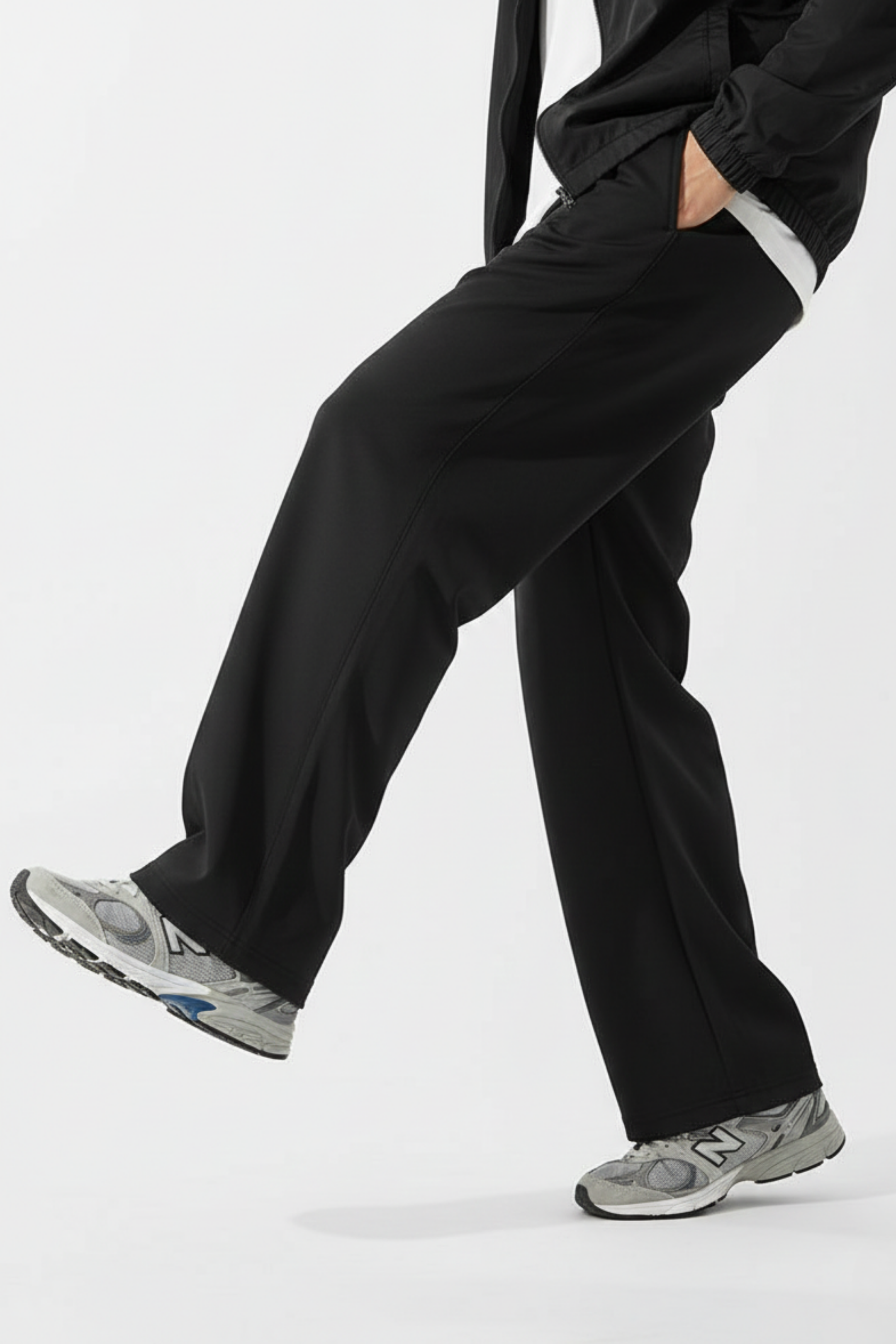 Men’s Relaxed Fit Trouser – Black D1