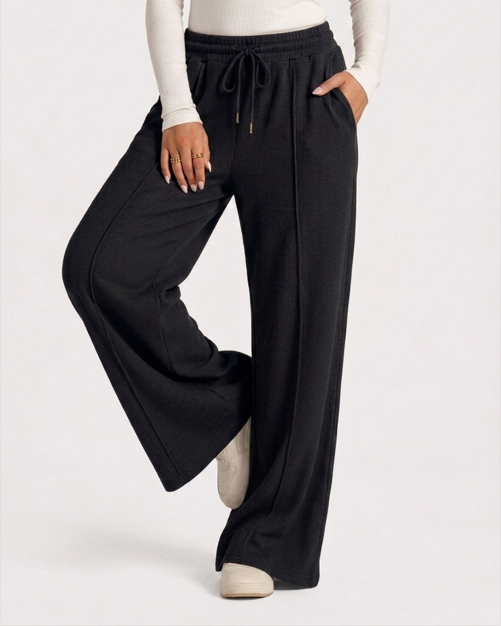 Relaxed Fit Lounge Trousers – Black J2
