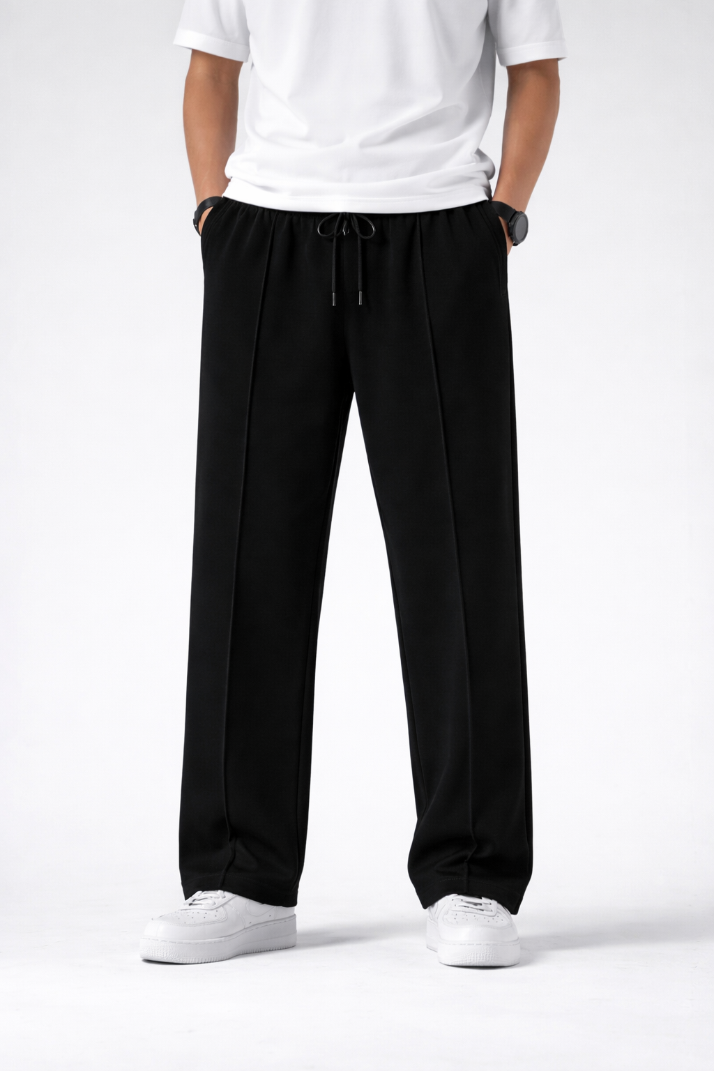 Men’s Relaxed Fit Trouser – Black D1