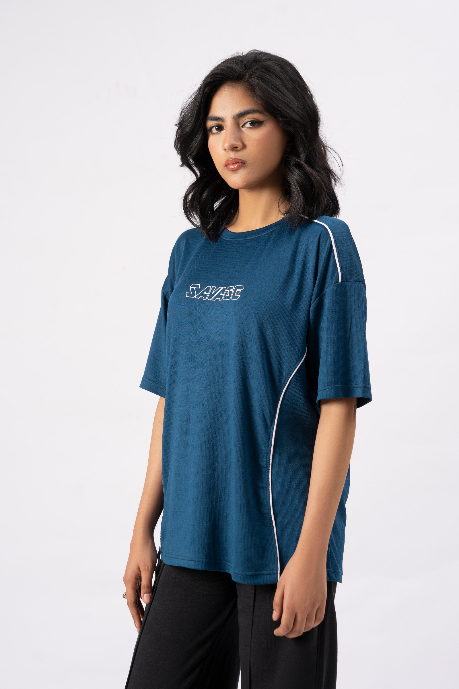 Savage Performance Tee – Deep Teal S5