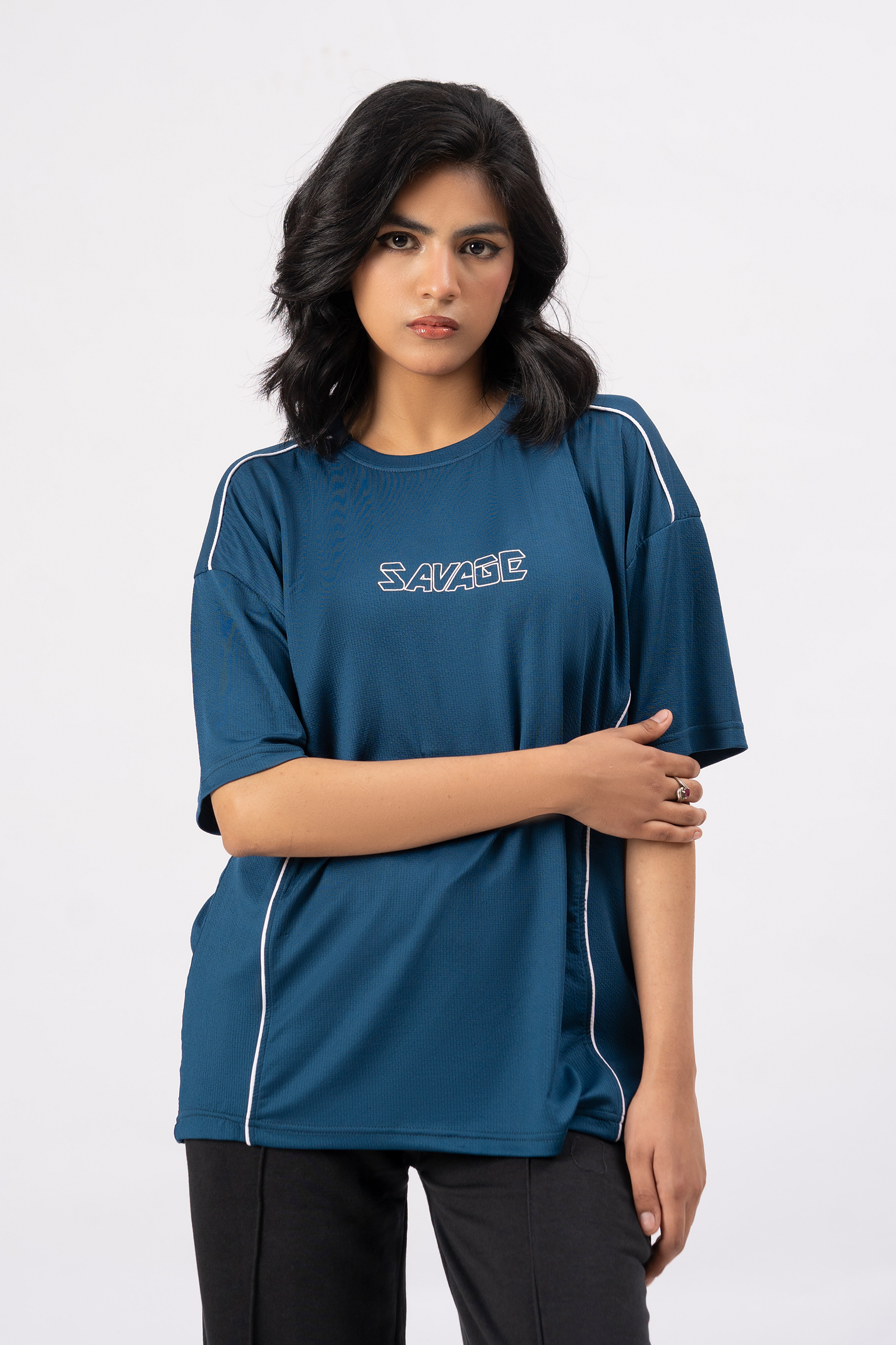 Savage Performance Tee – Deep Teal S5