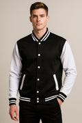 Black Varsity Jacket for Men