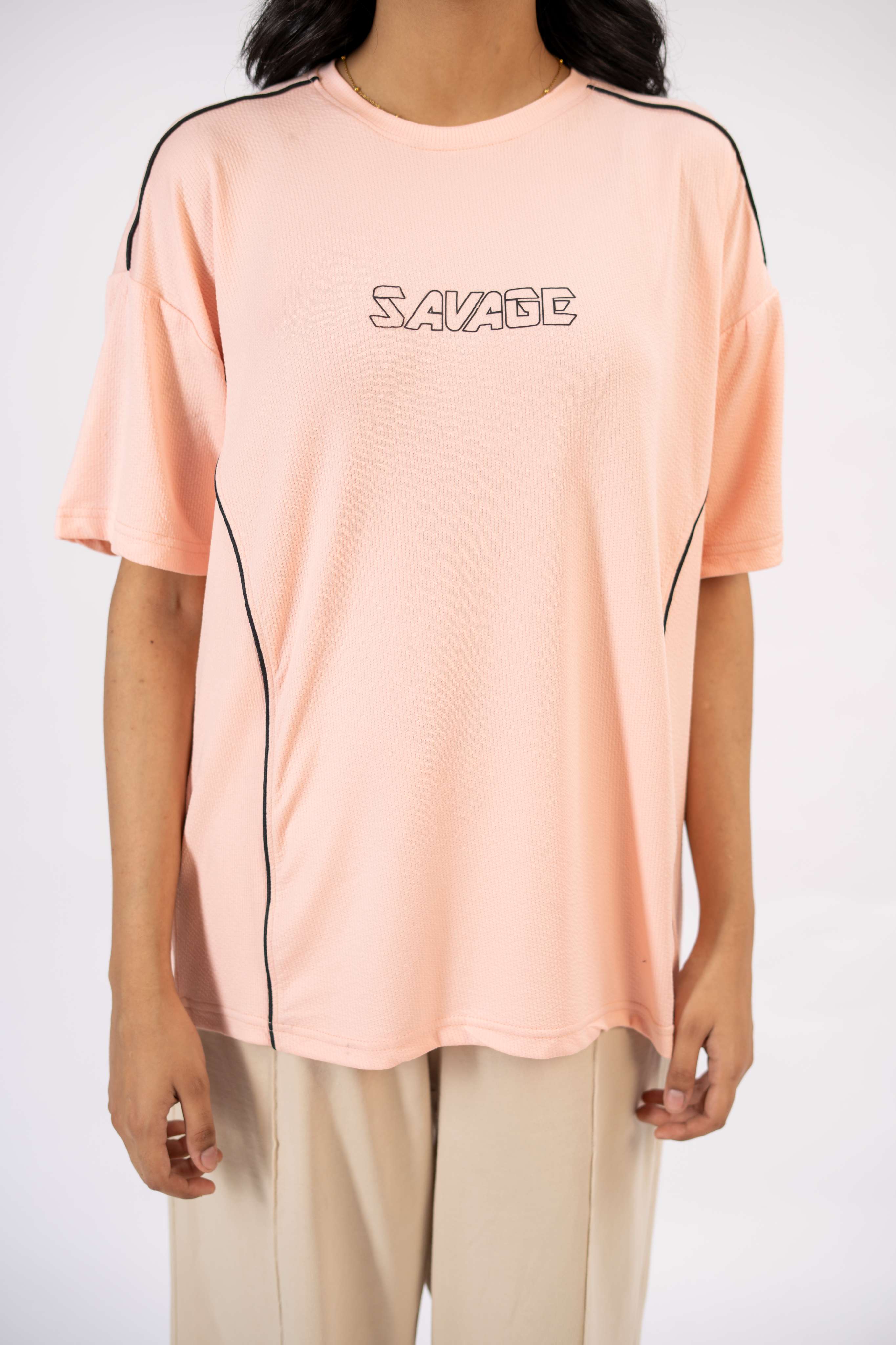 Savage Performance Tee – Blush Pink S3