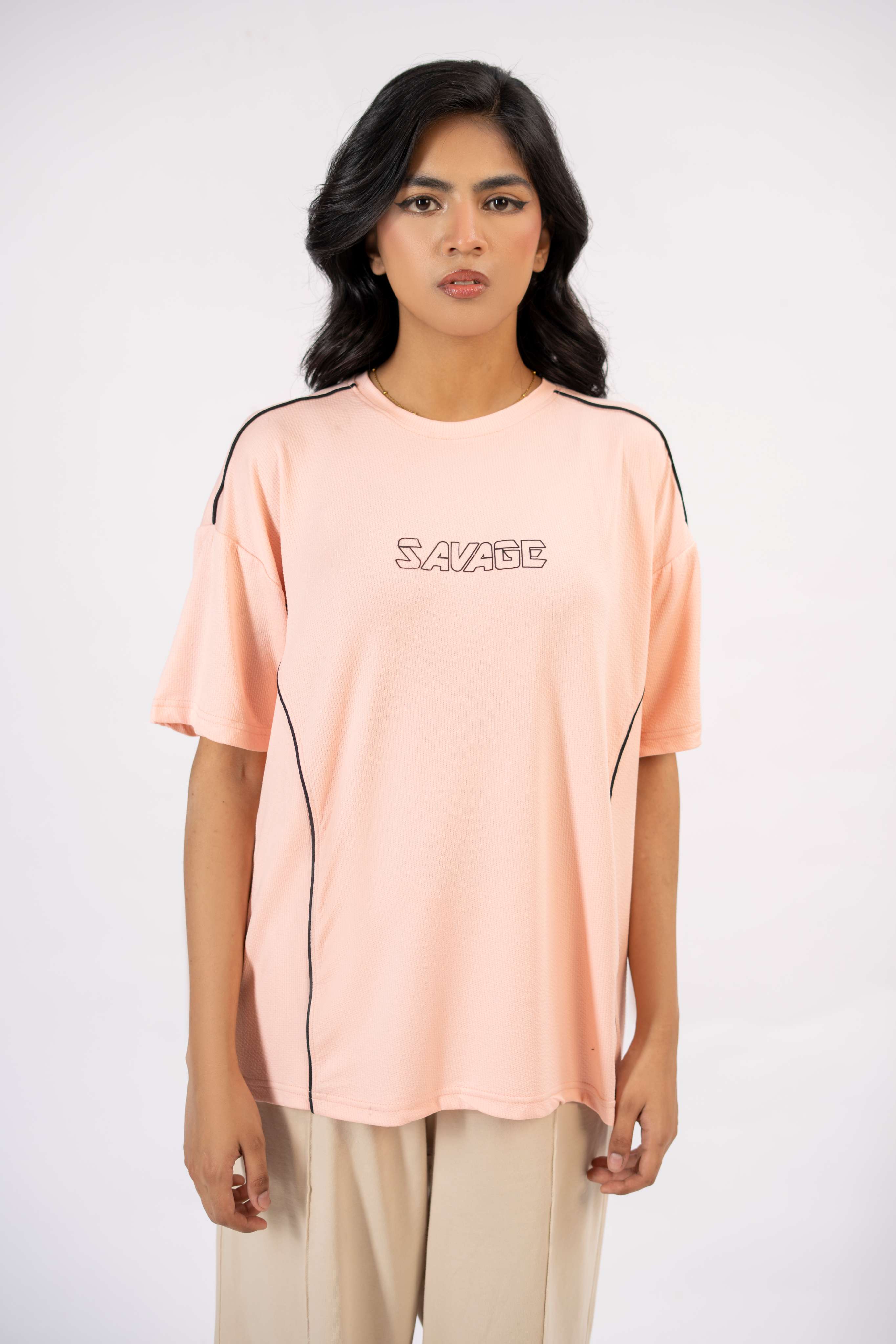 Savage Performance Tee – Blush Pink S3