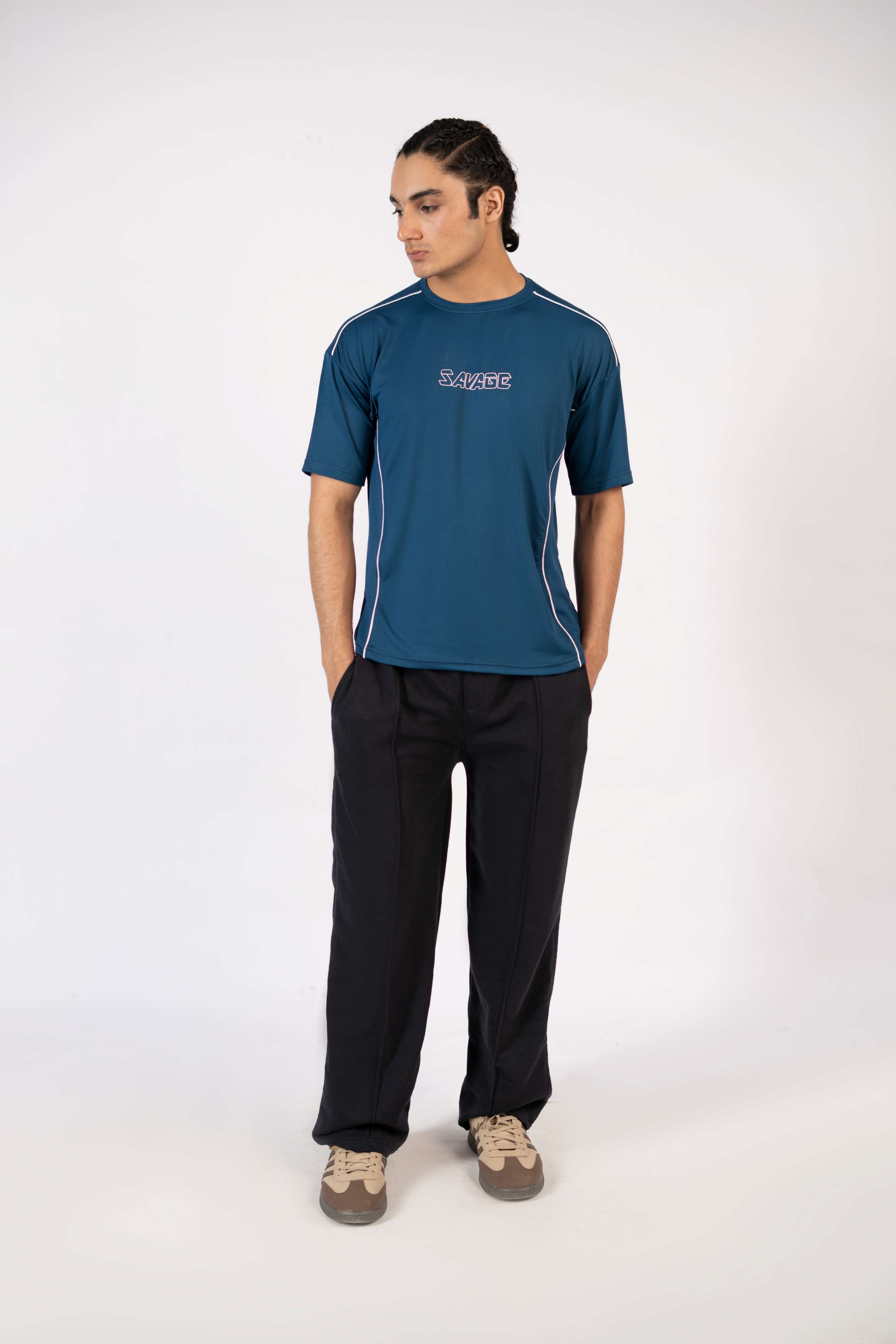 Savage Performance Mesh T-Shirt – Teal T2