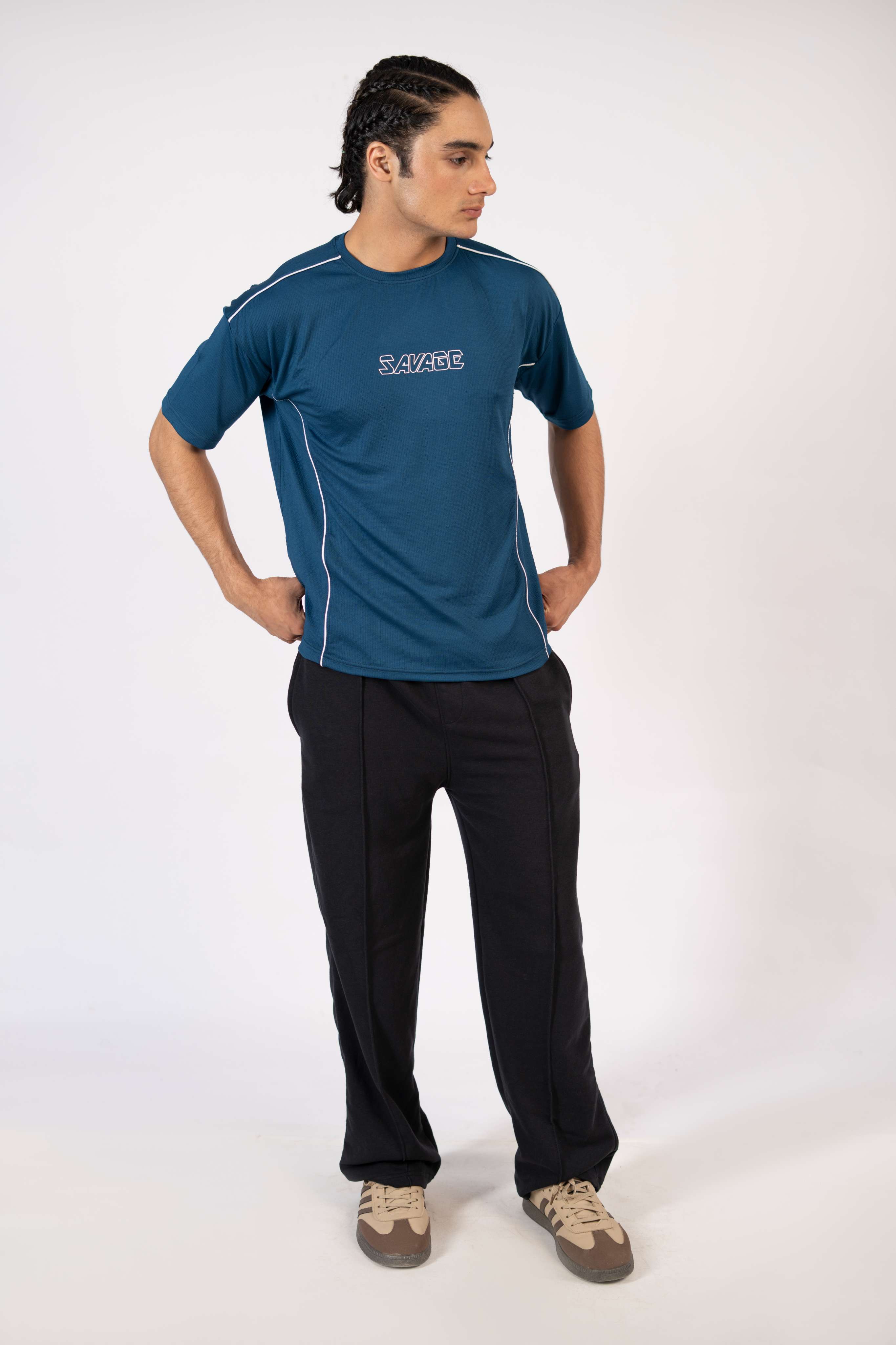 Savage Performance Mesh T-Shirt – Teal T2