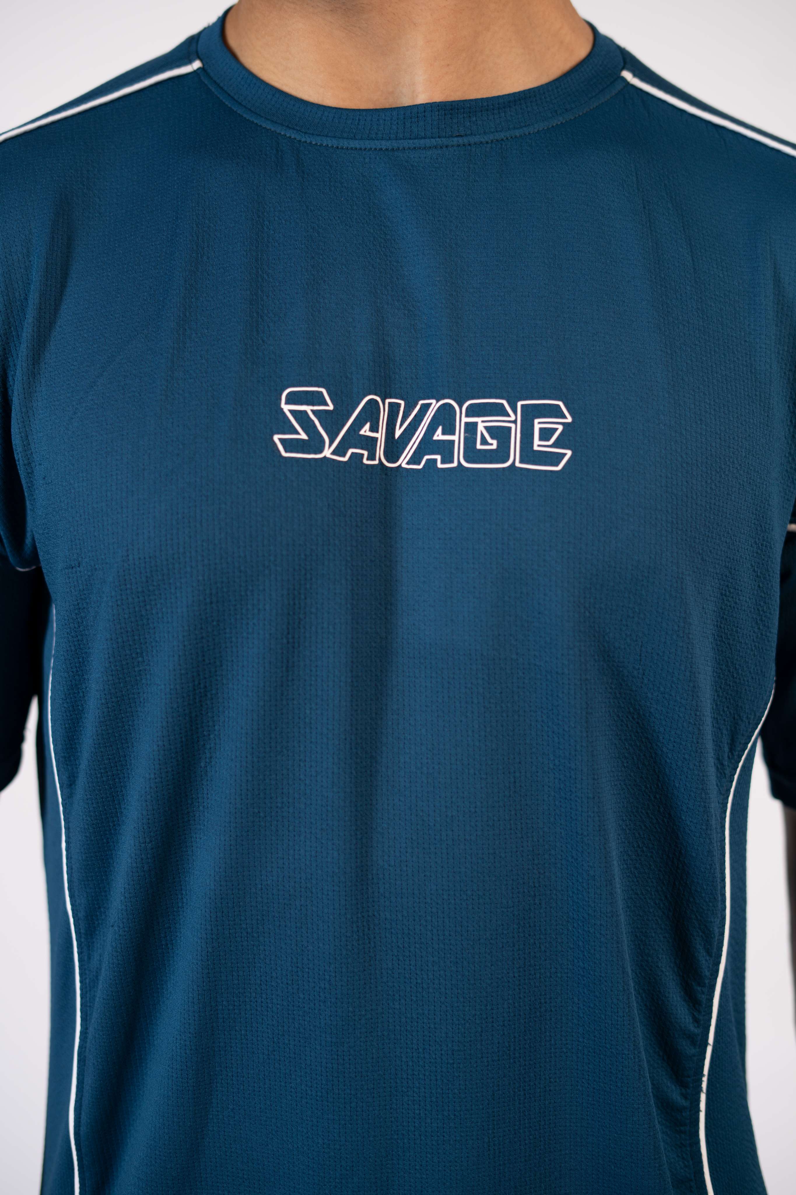 Savage Performance Mesh T-Shirt – Teal T2