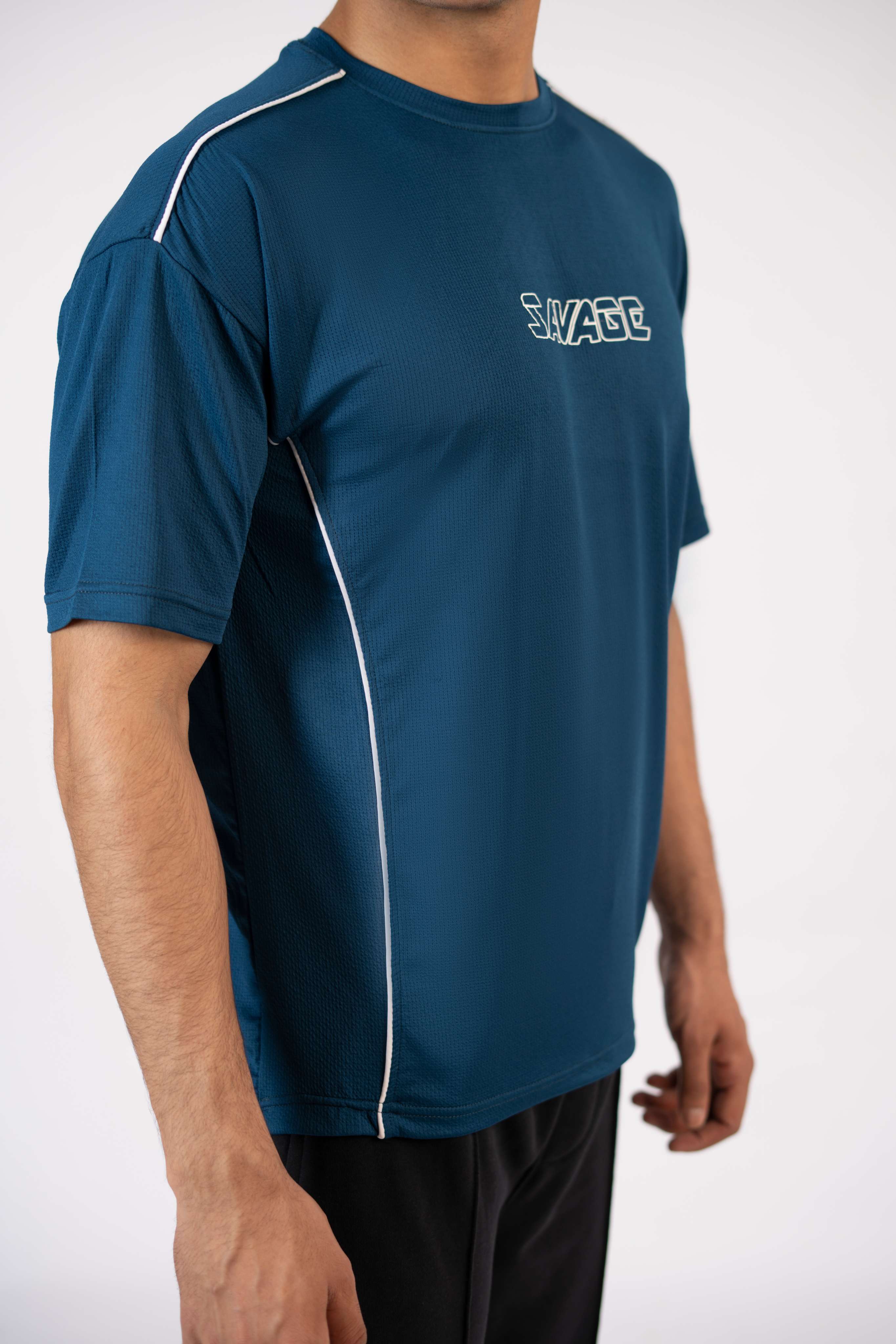 Savage Performance Mesh T-Shirt – Teal T2