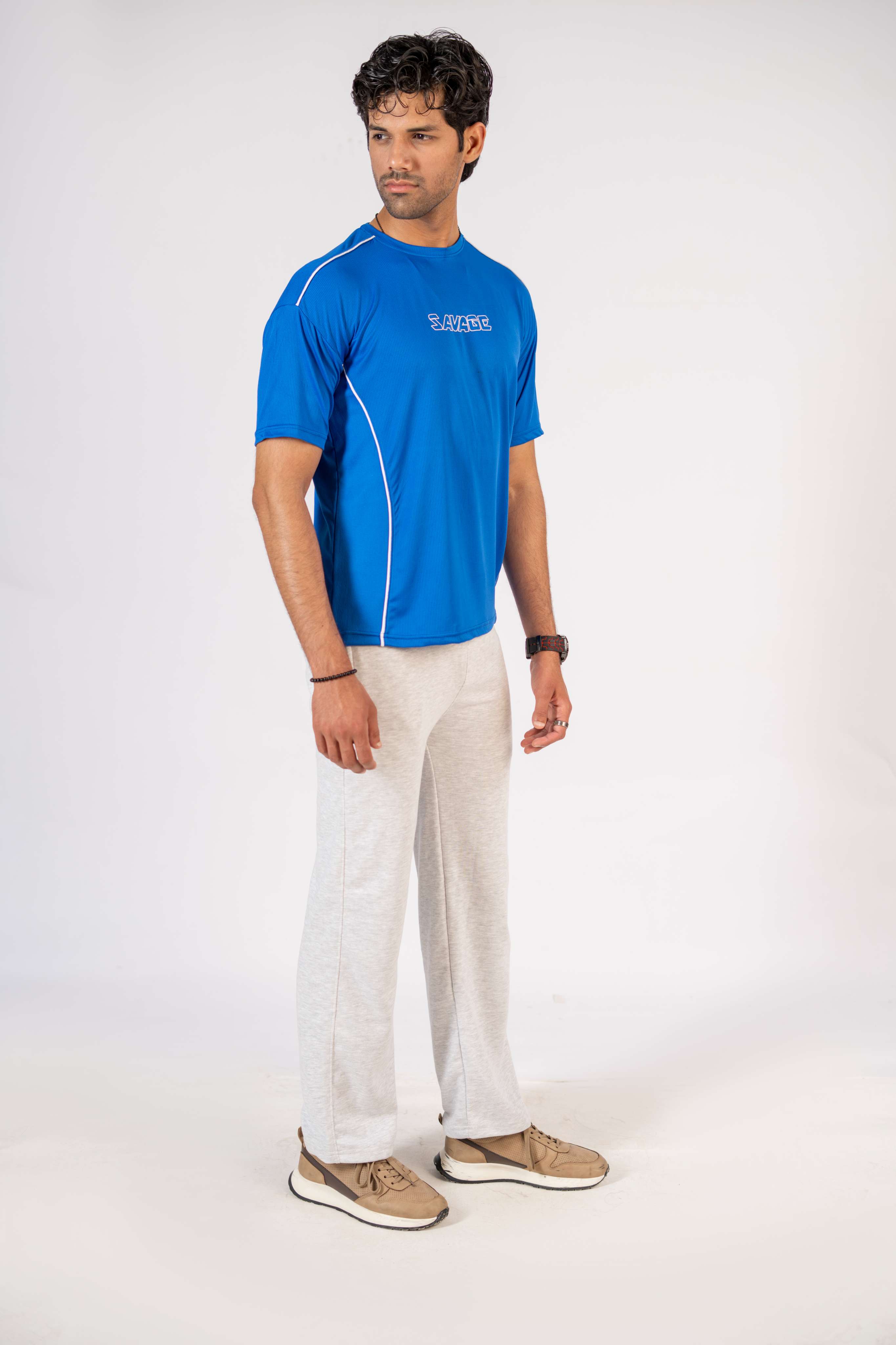 Savage Performance Mesh T-Shirt – Electric Blue T5