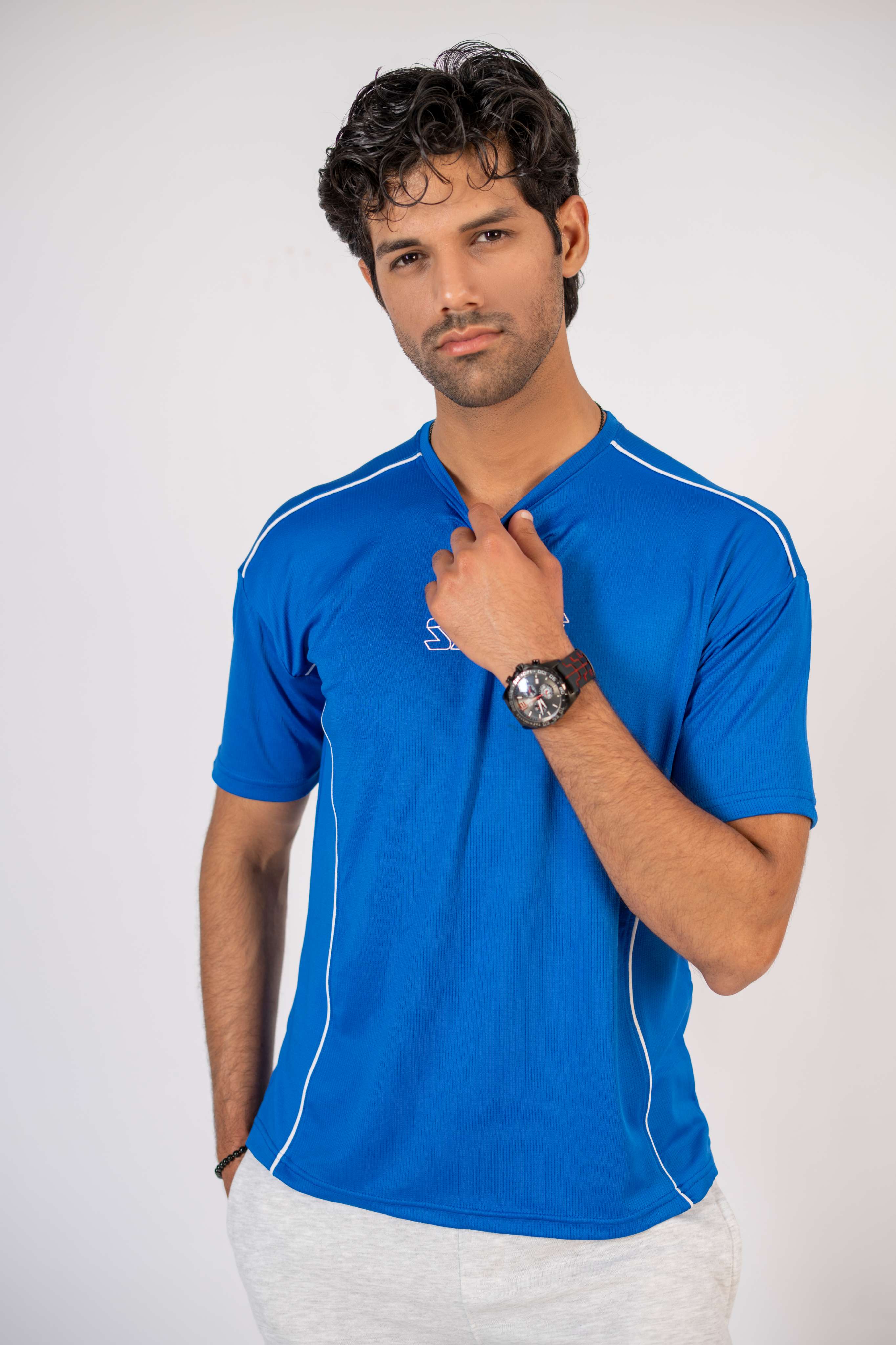Savage Performance Mesh T-Shirt – Electric Blue T5