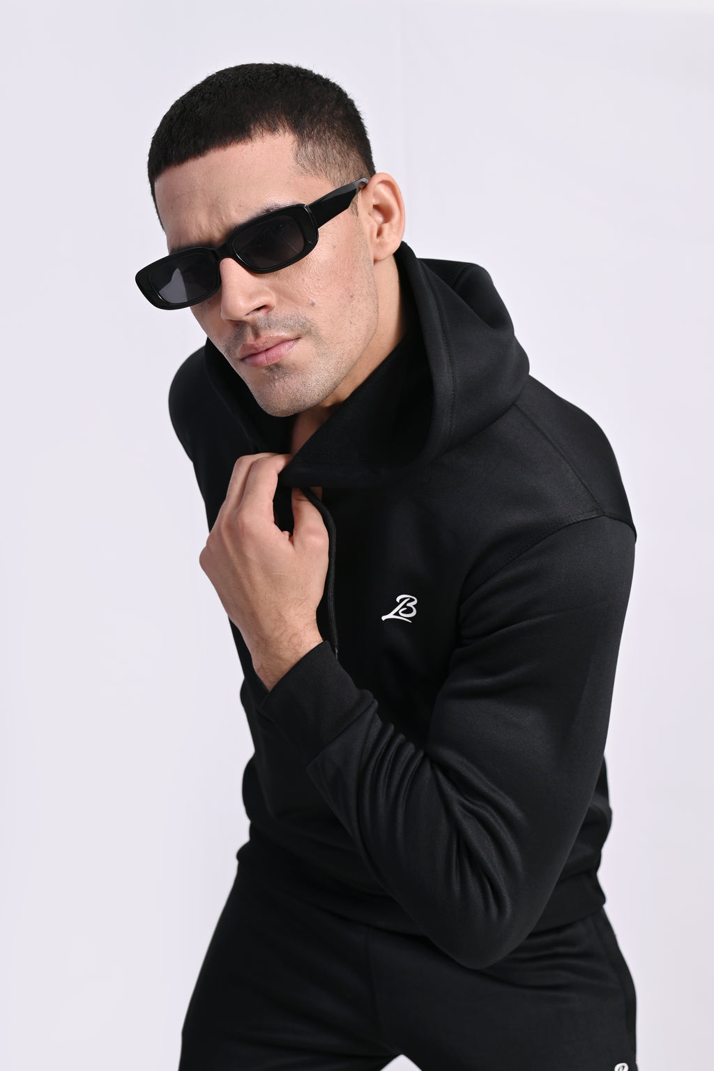 Fleece-lined weather-resistant hoodie