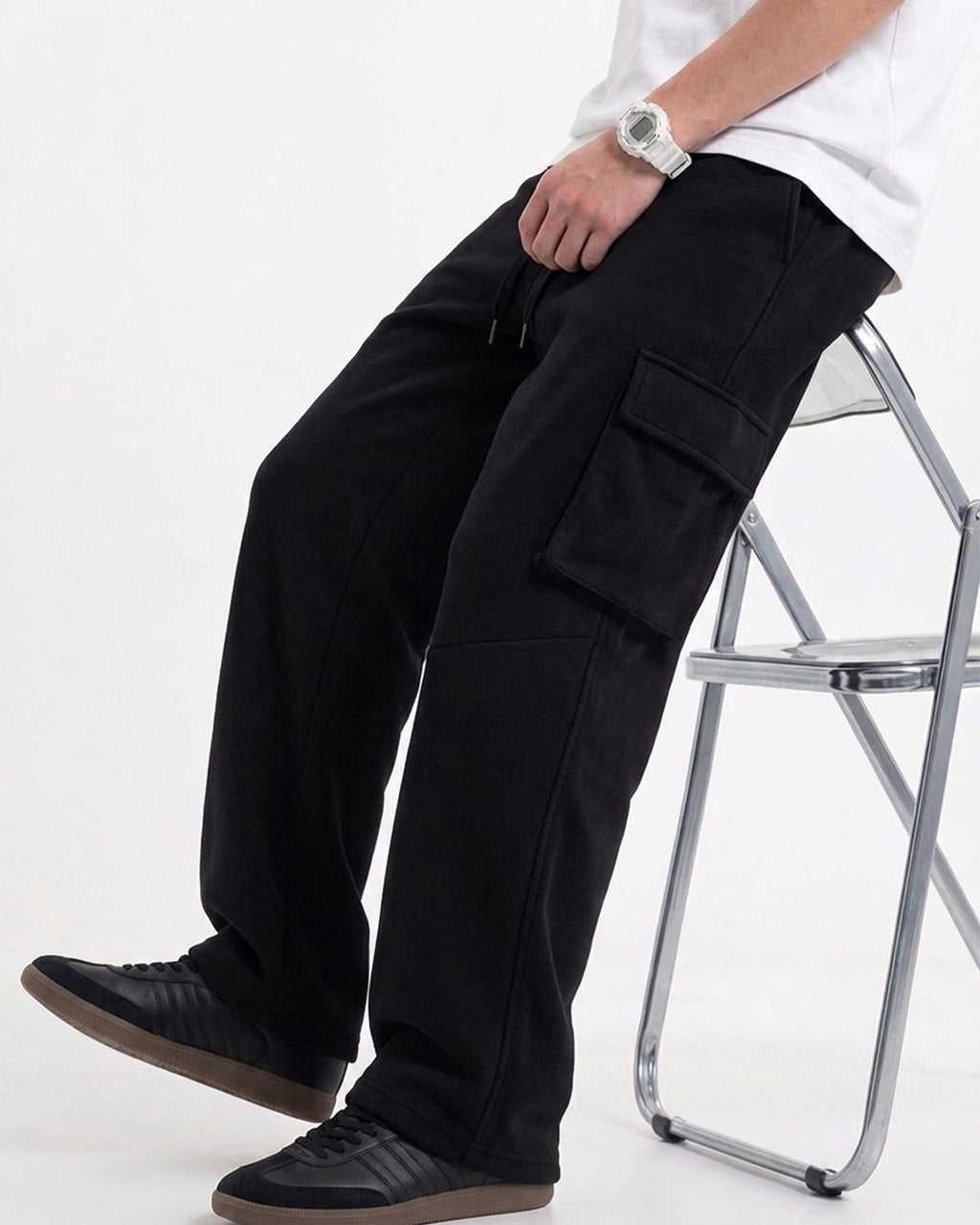 Black Cargo Trouser – D14